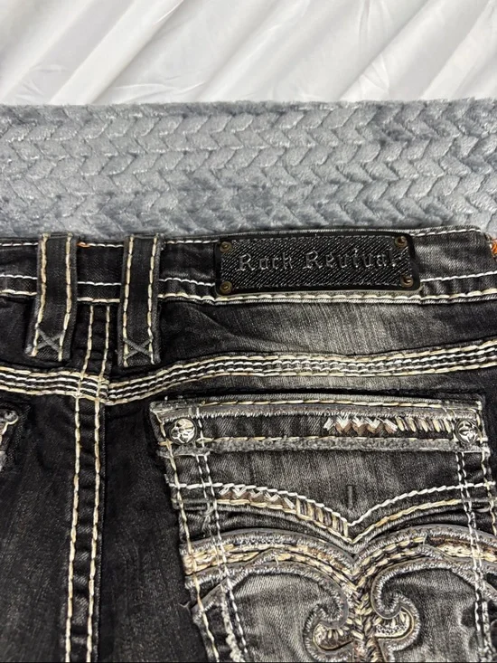 Rock Revival Black Faded Slim Stretch Women’s Jeans - Picture 7 of 9